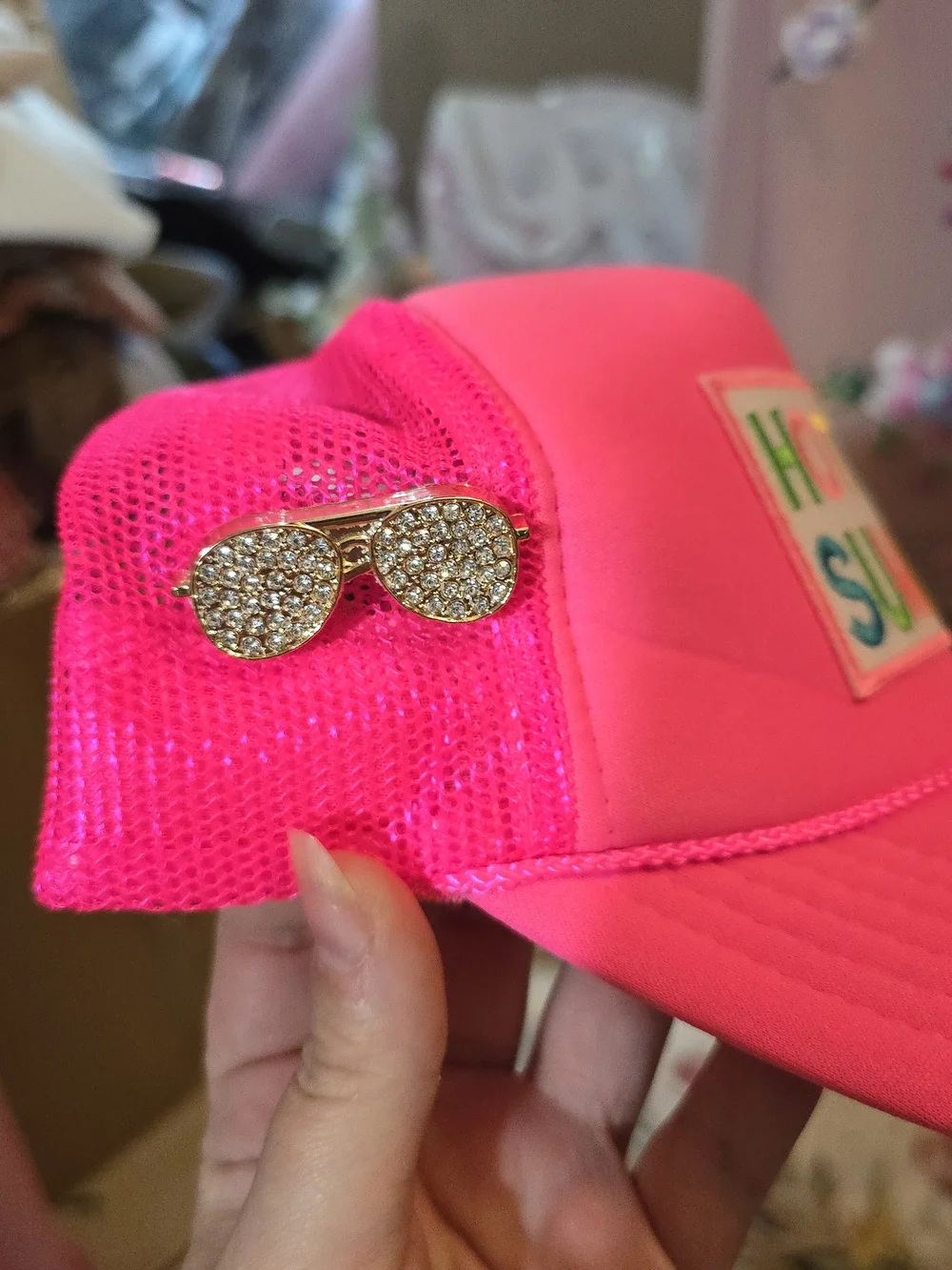 OTTO Neon Pink Trucker Cap