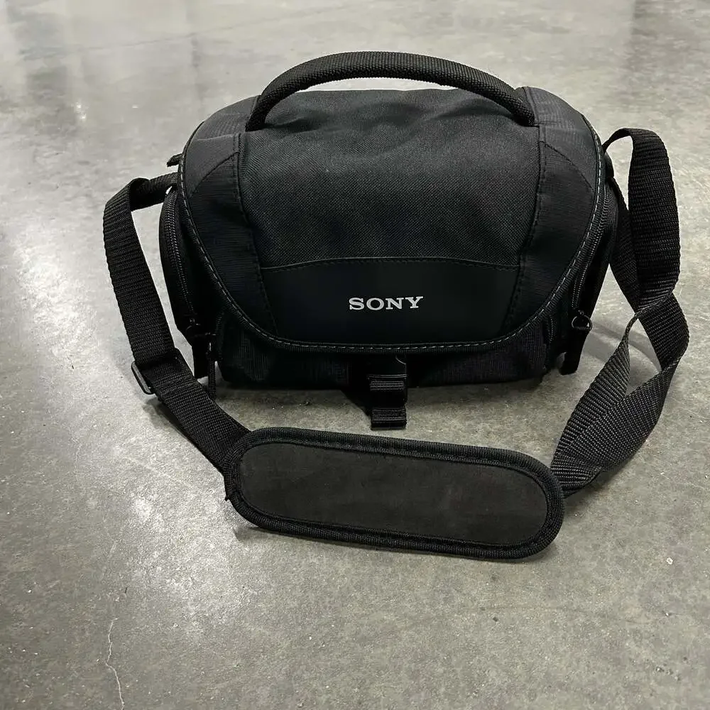 Sony Camera Shoulder Bag Black Padded Carrying Case