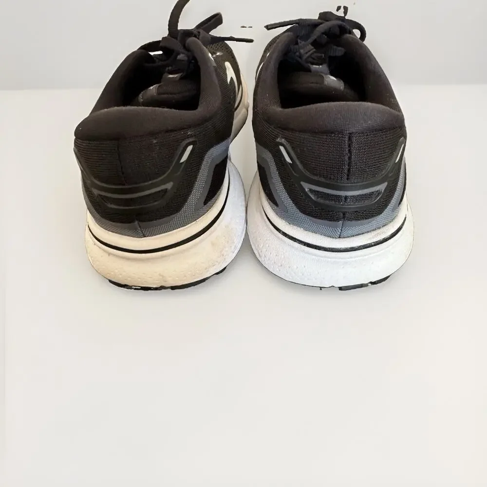 Brooks Ghost 15 Running Shoes Women’s 6.5 Wide D Black White Athletic Sneaker