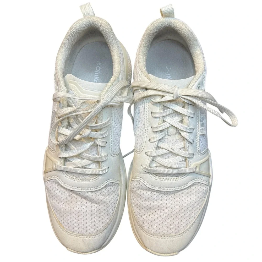 OluKai Anau Shoes‎ Womens Size 10 White Mesh Walking Sneakers Comfort Athletic