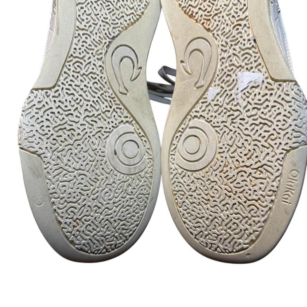 OluKai Anau Shoes‎ Womens Size 10 White Mesh Walking Sneakers Comfort Athletic