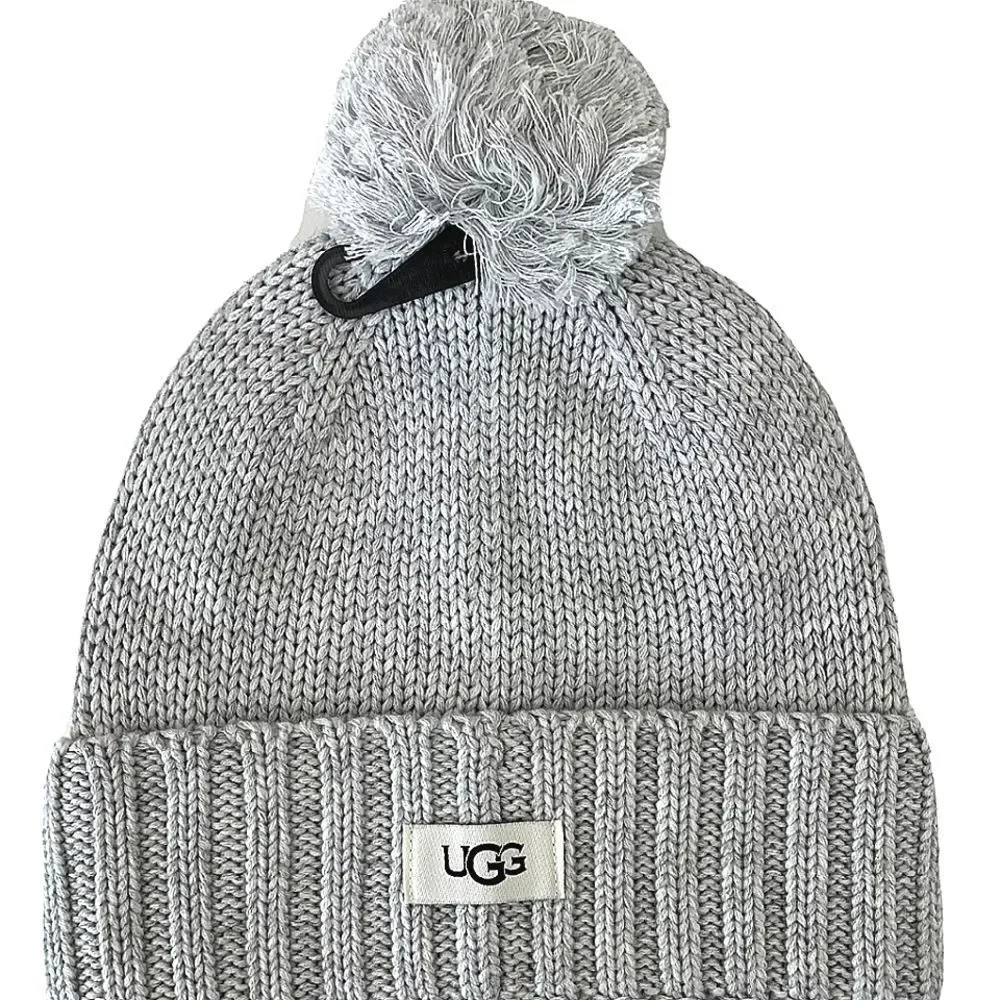 Ugg Cuffed Knit Pom Beanie Hat‎