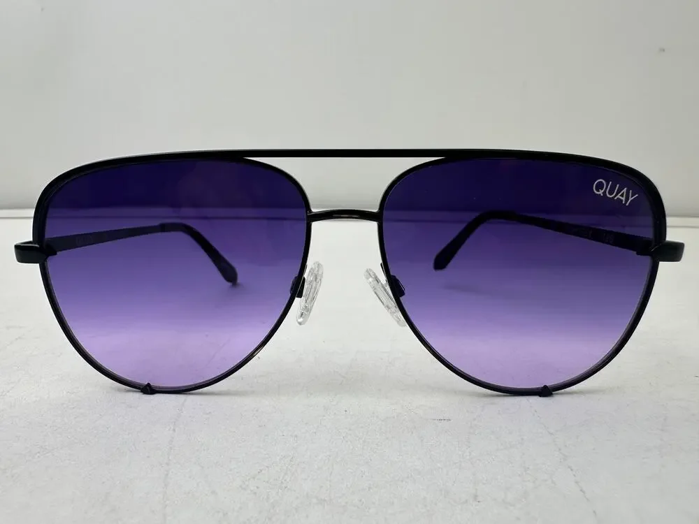 Quay Australia High Key Purple Gradient Lenses Aviator Sunglasses