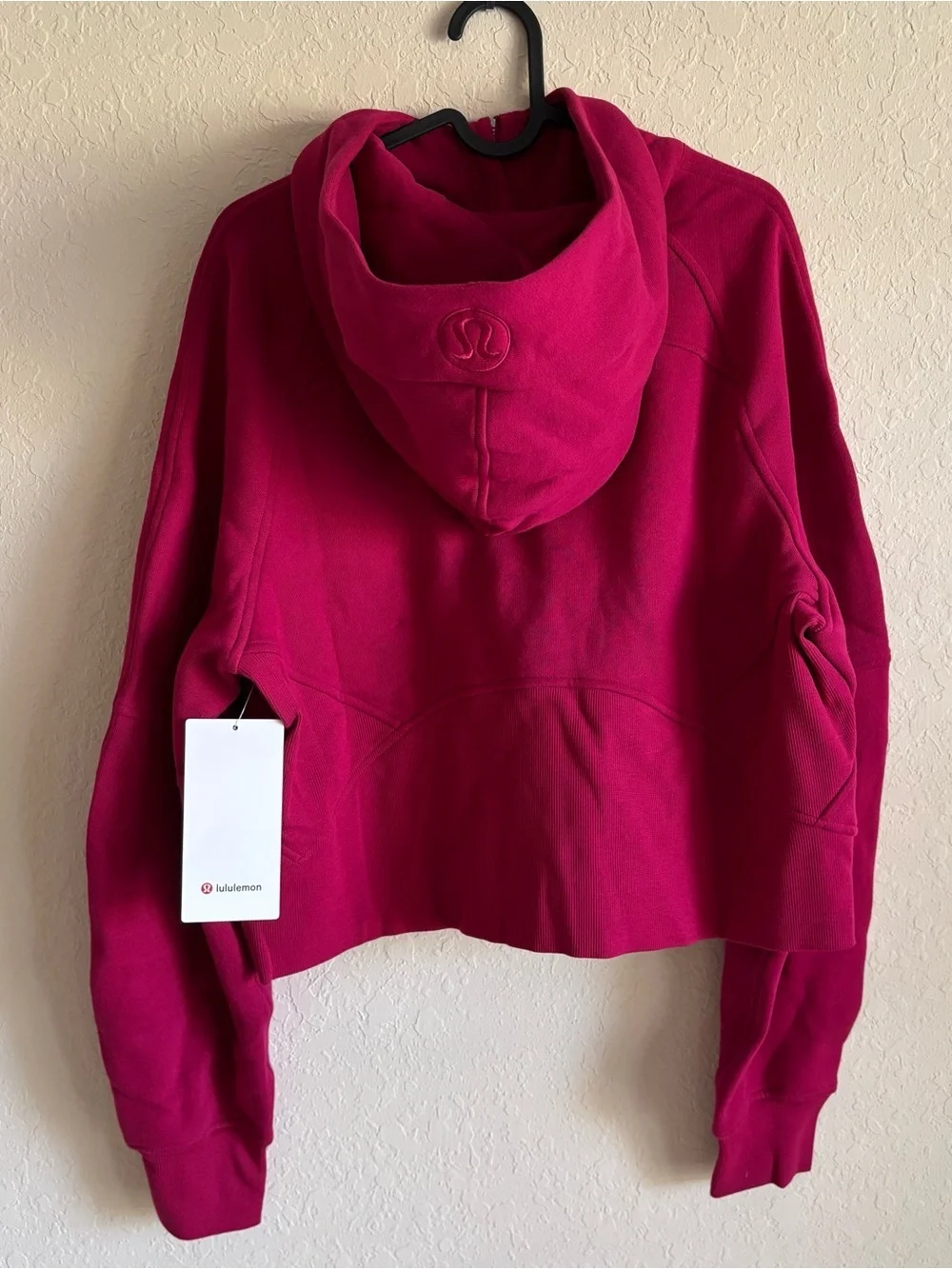 lululemon | Women's Scuba Oversized Half Zip Hoodie Size M/L Berry Rumble NWT