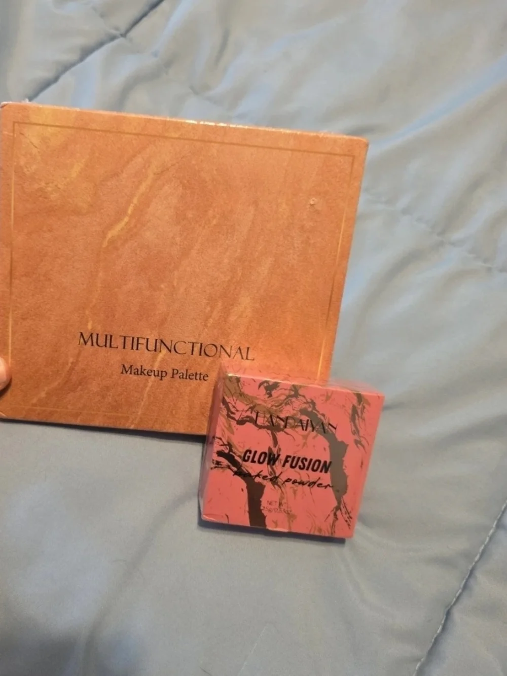 Multifunctional Makeup Palette & Glow Fusion Powder - Peach and Pink