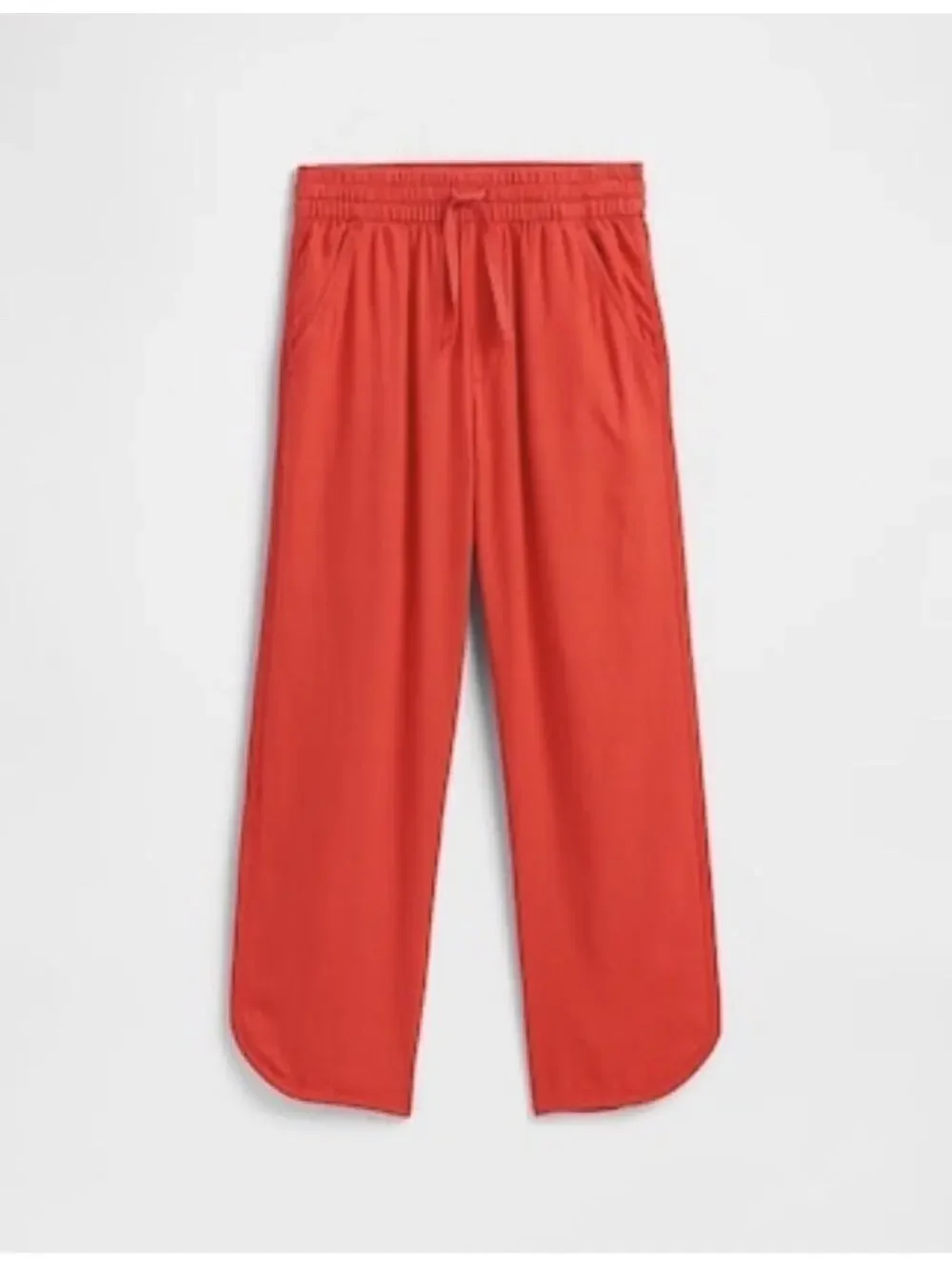 (RC) GAP Kids Pull-On Linen Blend Pants Poster Red XXL 14-16 NWOT Spring Summer