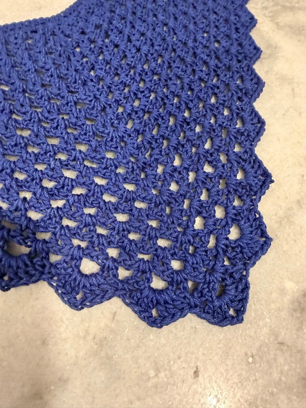 Handmade crochet kerchief
