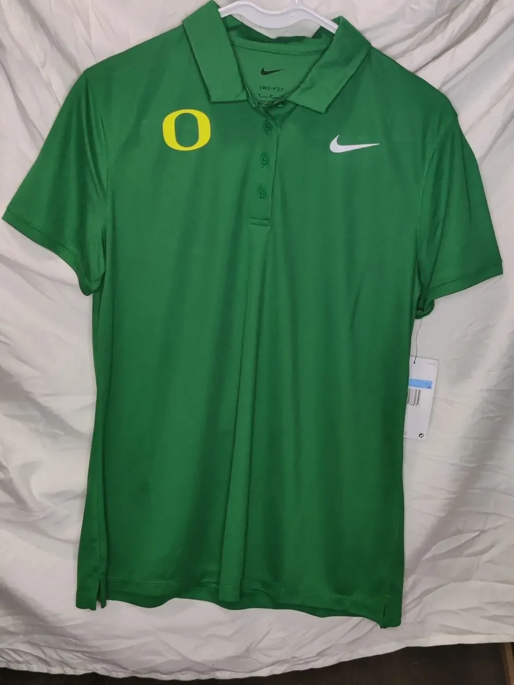 Nike Oregon Ducks Men's Short Sleeve Polo Shirt Green size M