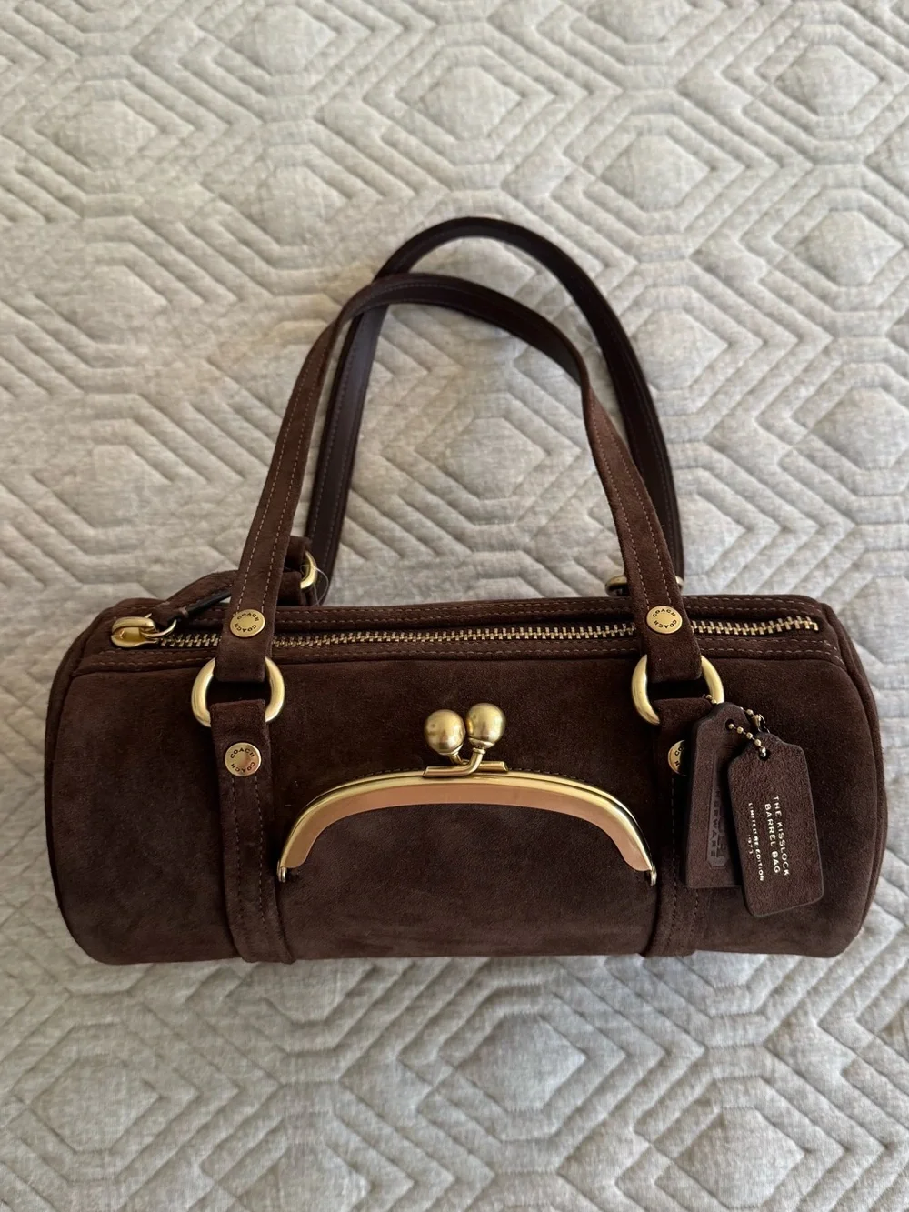 Coach barrel satchel