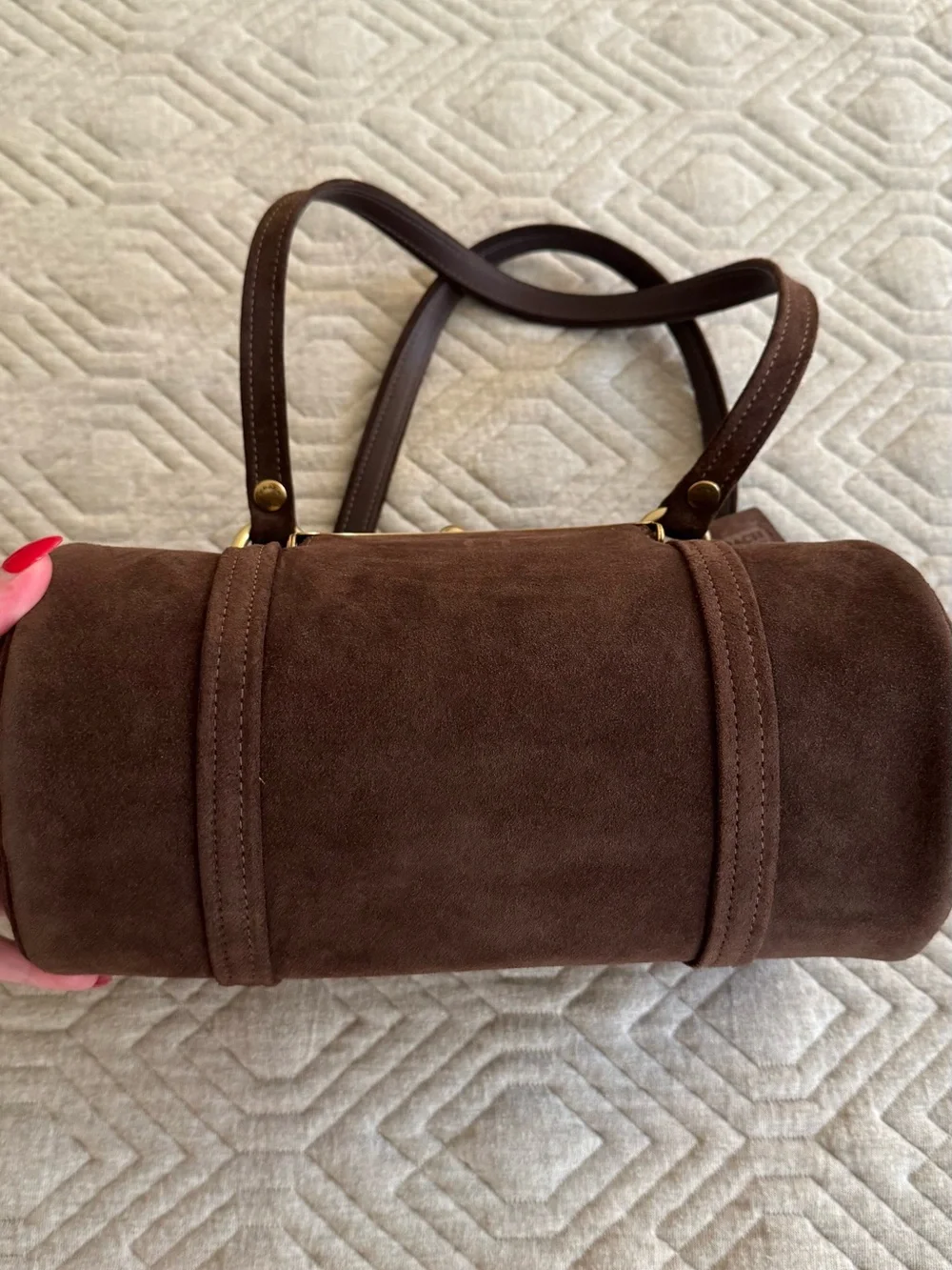 Coach barrel satchel