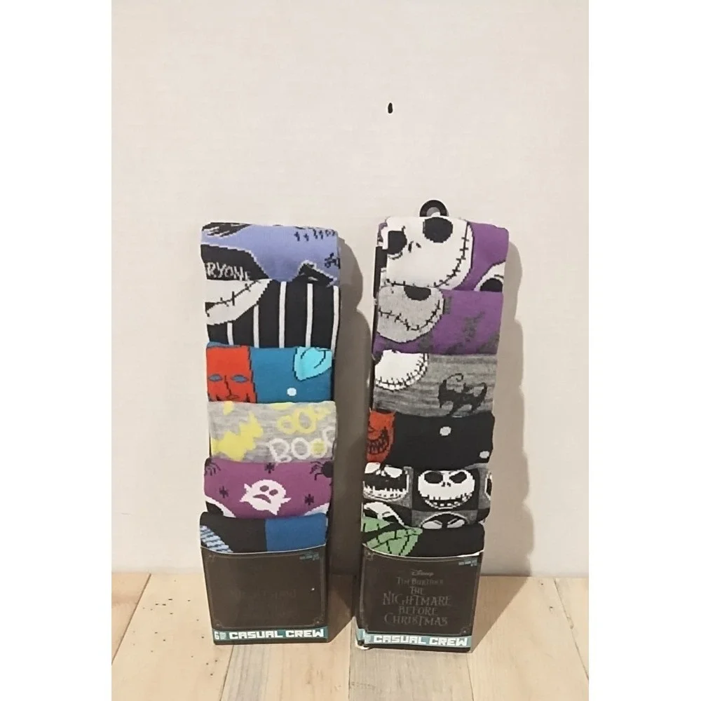12 Crew Socks The Nightmare Before Christmas Jack Skellington Men's 8-12