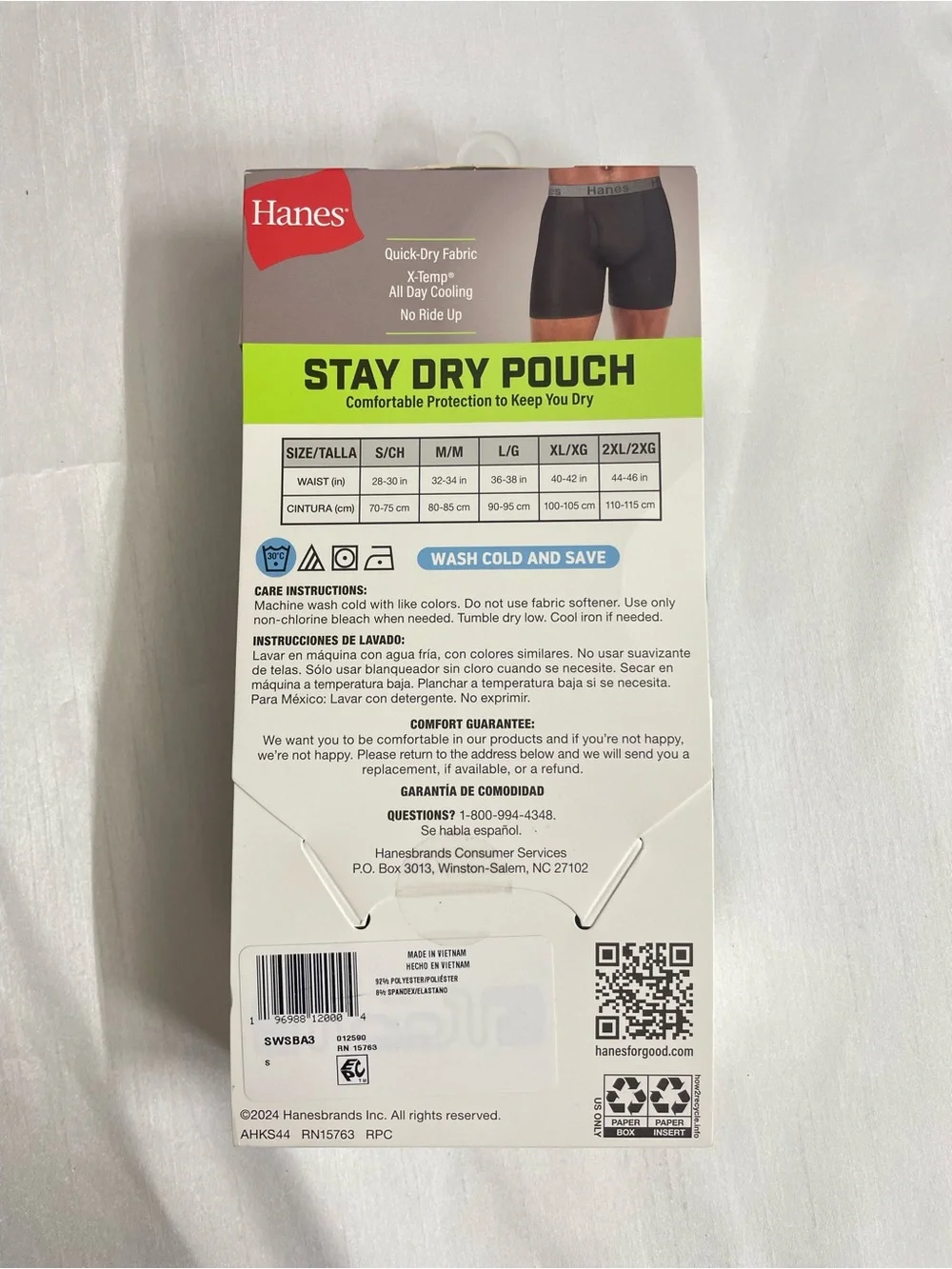 Hanes men’s size