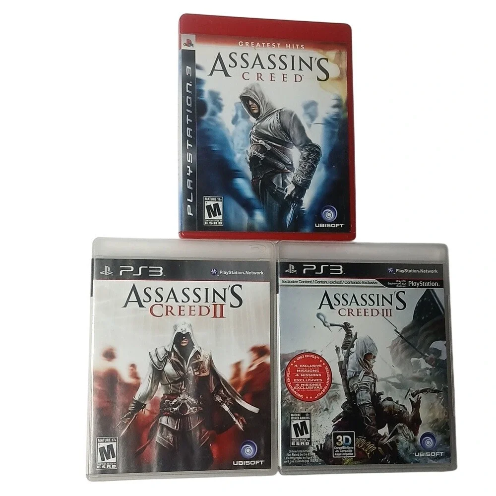 Assassins Creed Trilogy‎ PS3 Bundle Multi Action Adventure Games