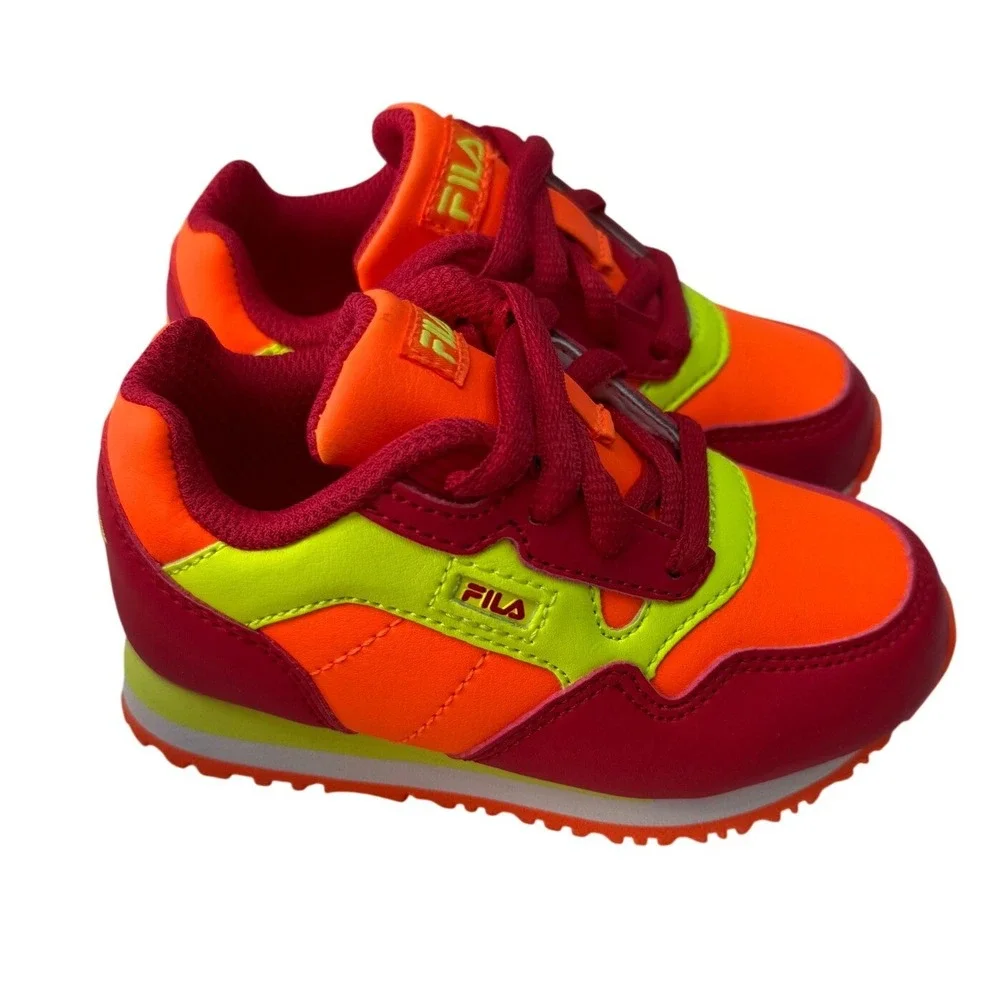 Fila‎ Cress Color Block Neon Kids/Youth Sneakers Size 7 C New