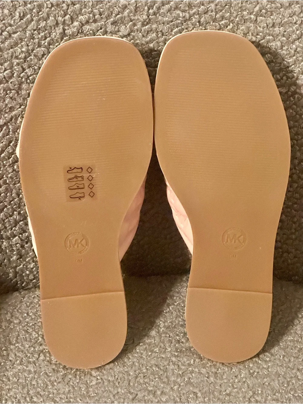 Michael Kors Gideon Crisscross logo slide sandals
