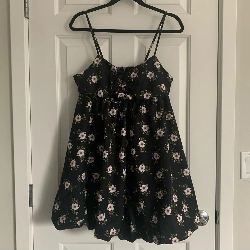 Free‎ People In a Bubble Mini Dress - Size XL - Black - NWT