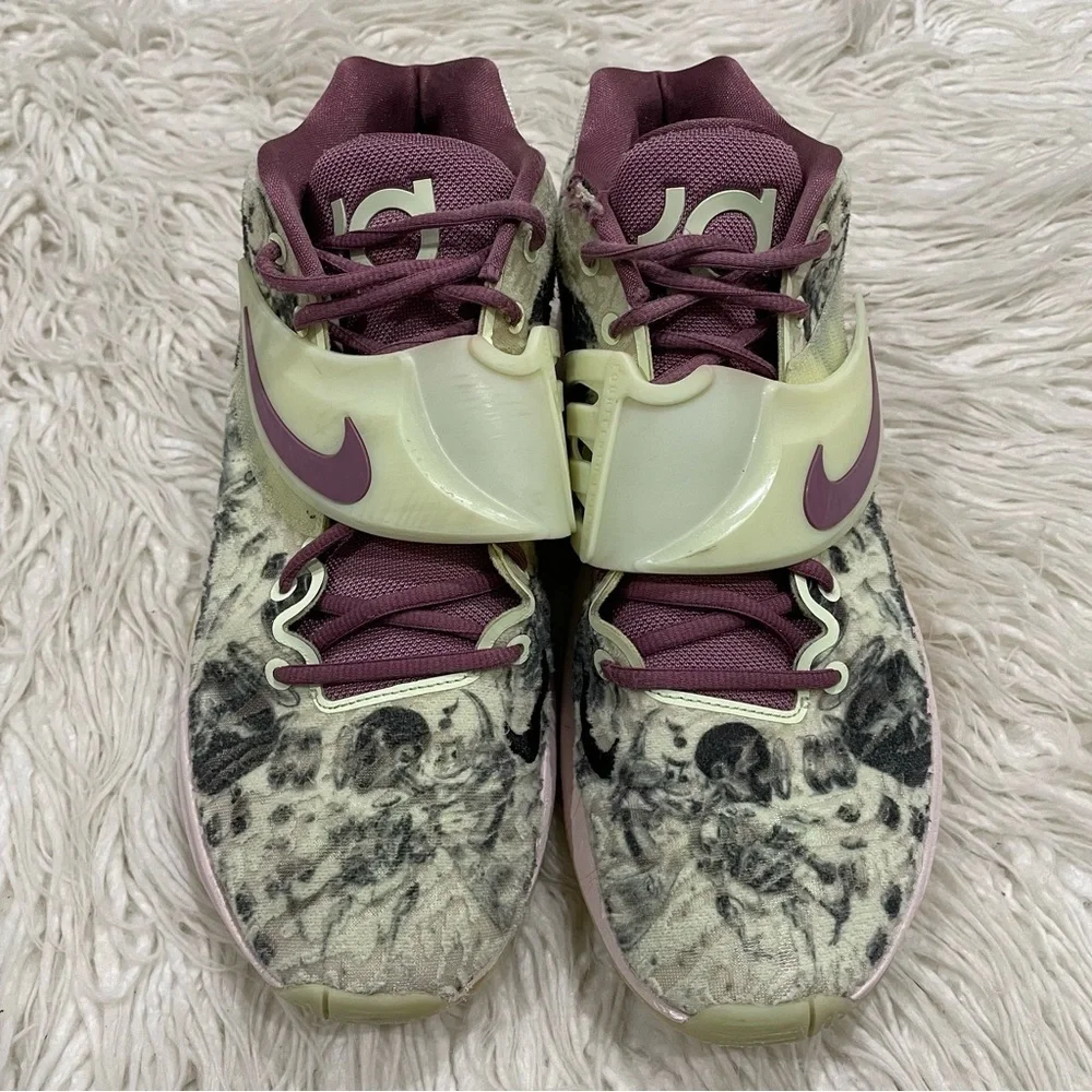 Nike Kevin Durant KD14 Surrealism Glow Sole Lime Ice Light Mulberry 300 Sneakers