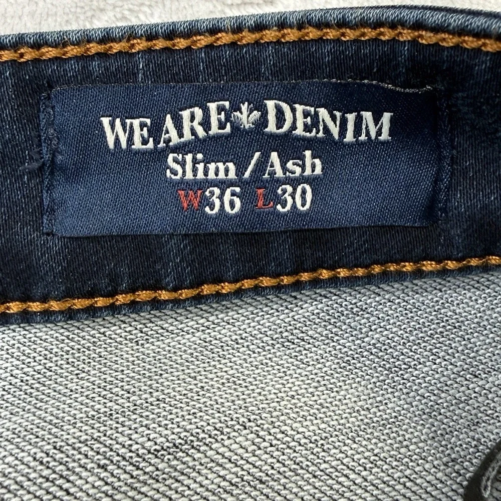 Buffalo David Bitton We Are Denim‎ Slim Ash Jeans Dark Wash 36x27 Stretch Soft