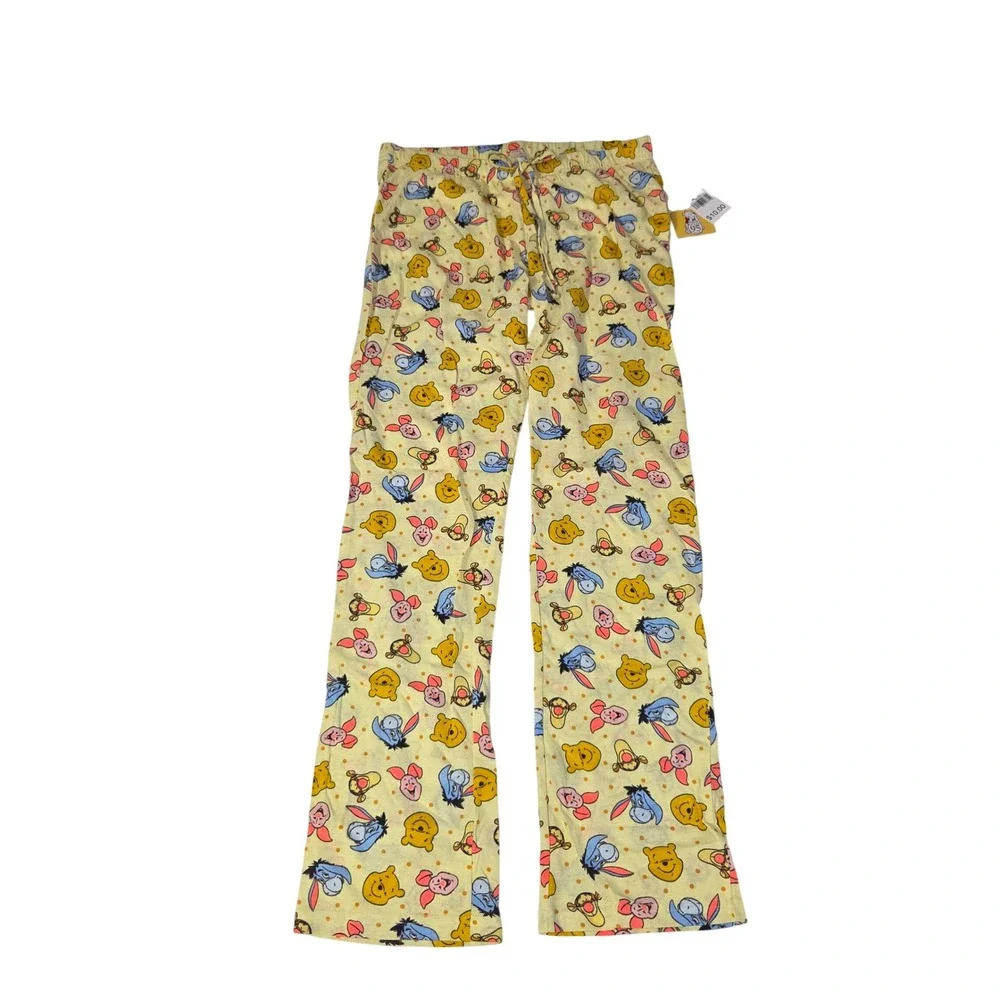 Disney Winnie‎ the Pooh Cream Toss Sleep Pants Small NWT