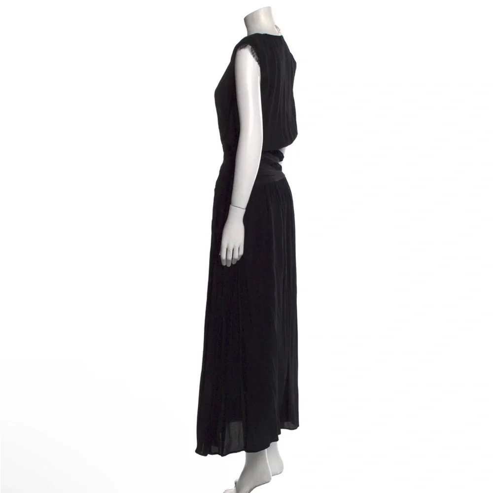 Maje Maxi Dress Robe Longue France Elastic Shoulder Pad Lace MIDI 2 Medium