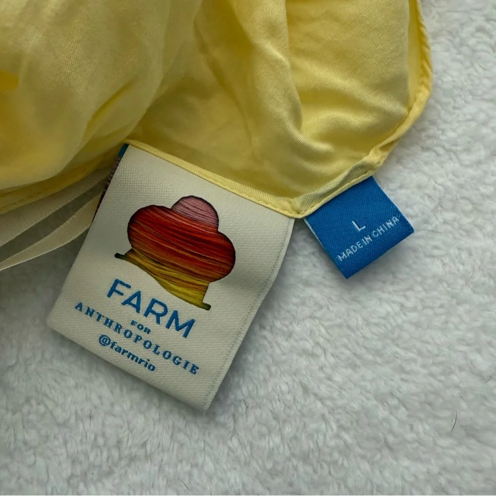 FARM Rio strapless yellow
