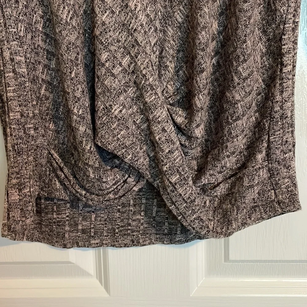 IZ BYER Pullover Top with Left Gathered Side, Women’s M, Gray
