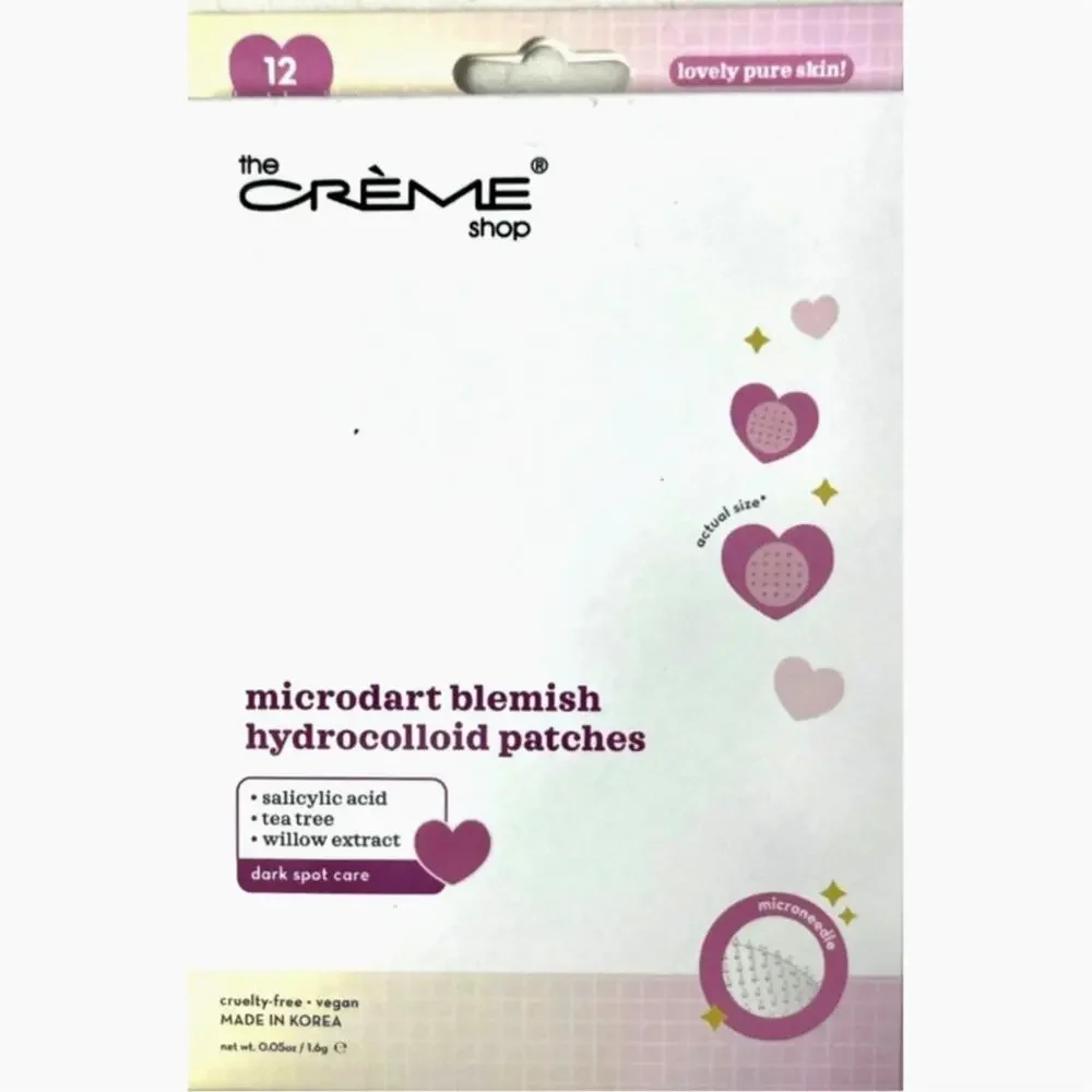 The Creme Shop Microdart Blemish Hydrocolloid Salicylic Acid Patches 12