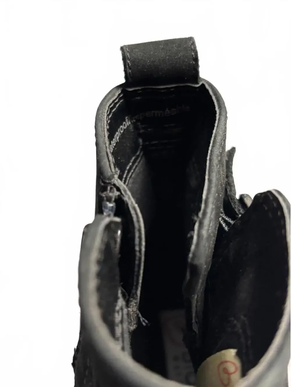 Blondo Waterproof Black Ankle Boots with Buckle Detail, Size