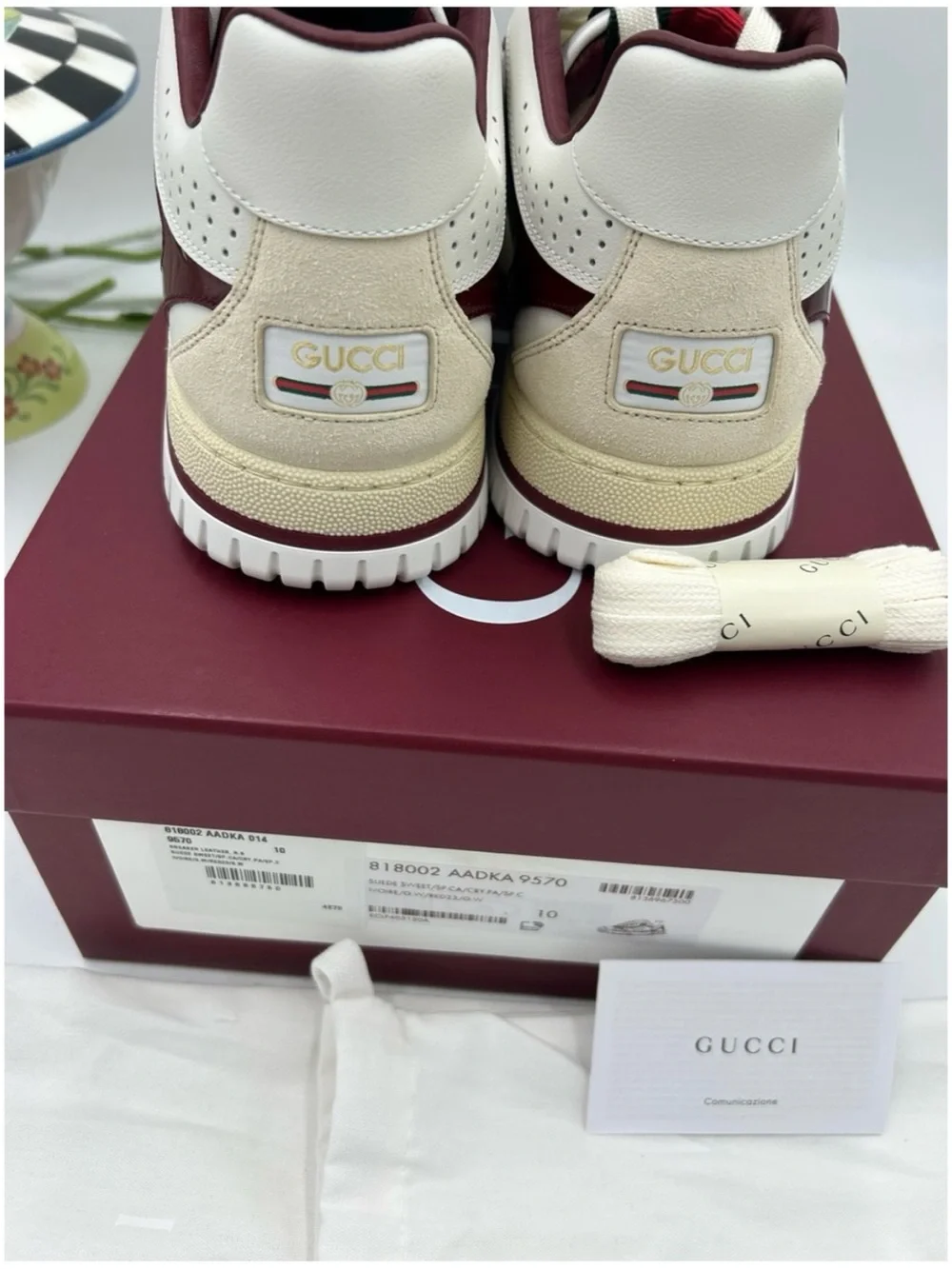 Gucci leather sneakers
