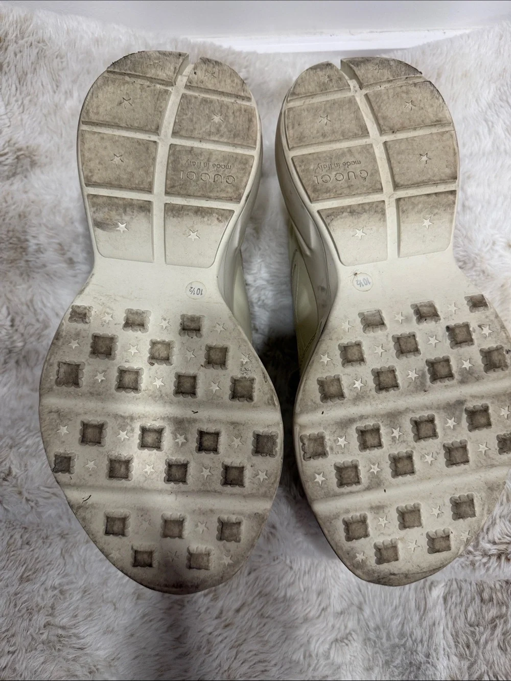 Gucci cream leather