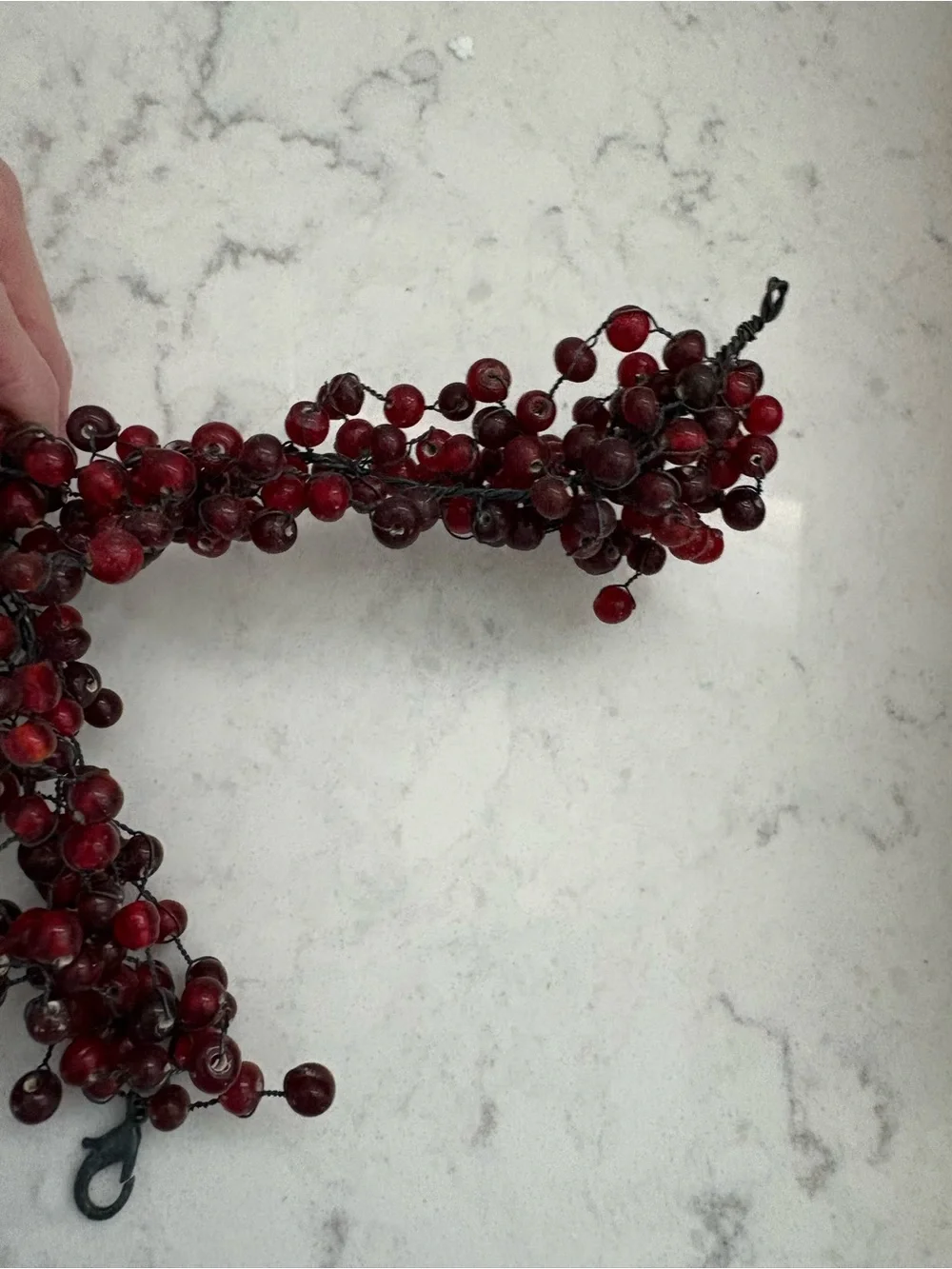 Pottery Barn lush garland