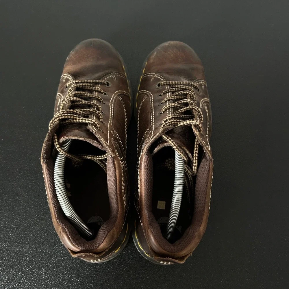 Dr. Martens Anderson Brown Leather Low Top Casual Shoes Oxford Mens 12 AW004