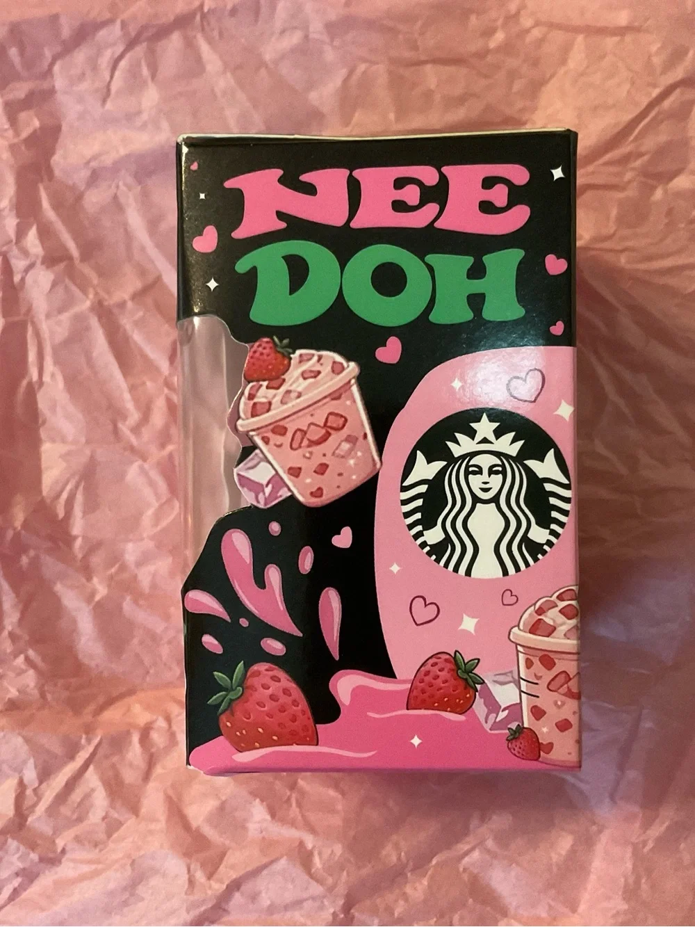 Starbucks glittery pink