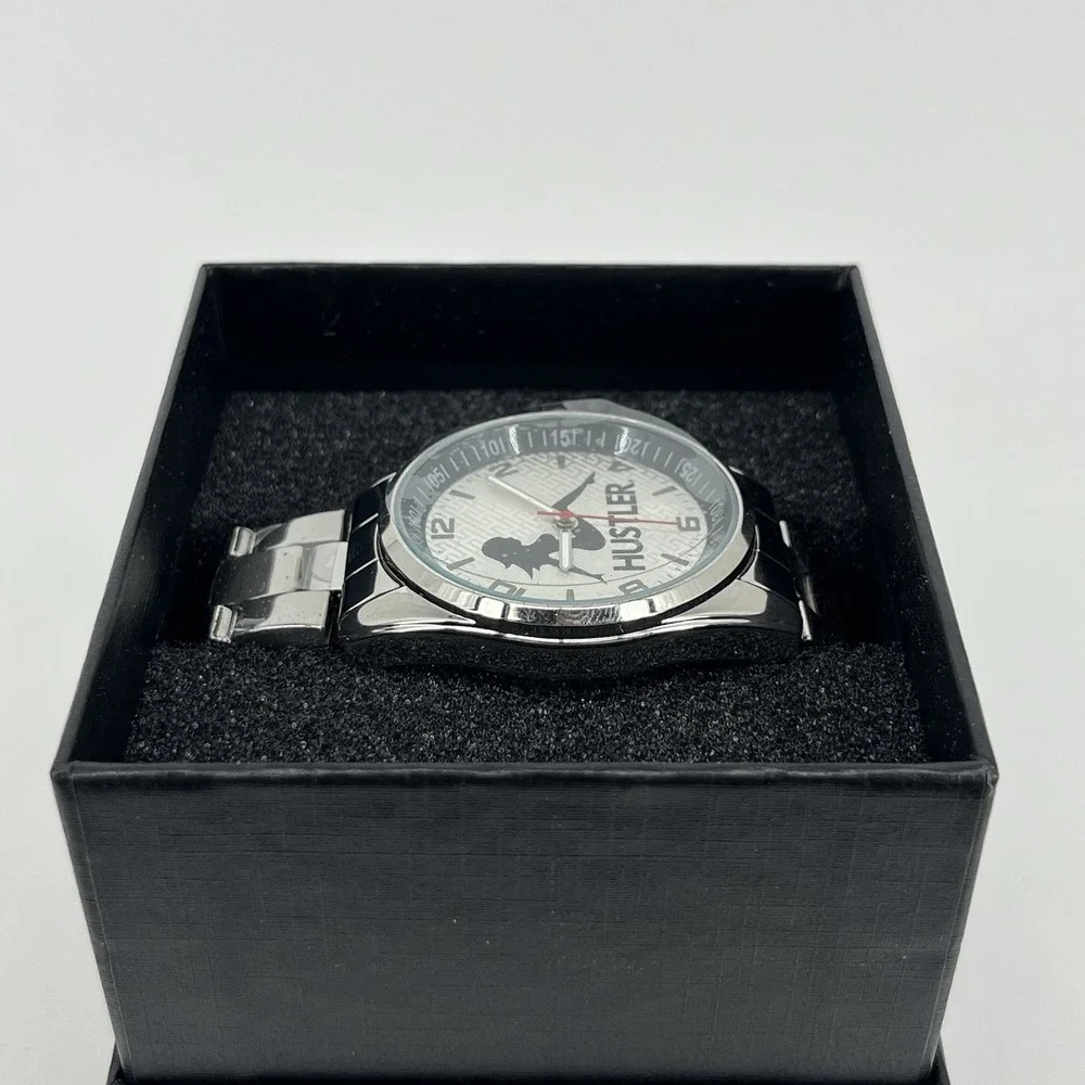 Game Time Men's Silver Hustler Watch TXT Series‎ Sitting Lady Logo New