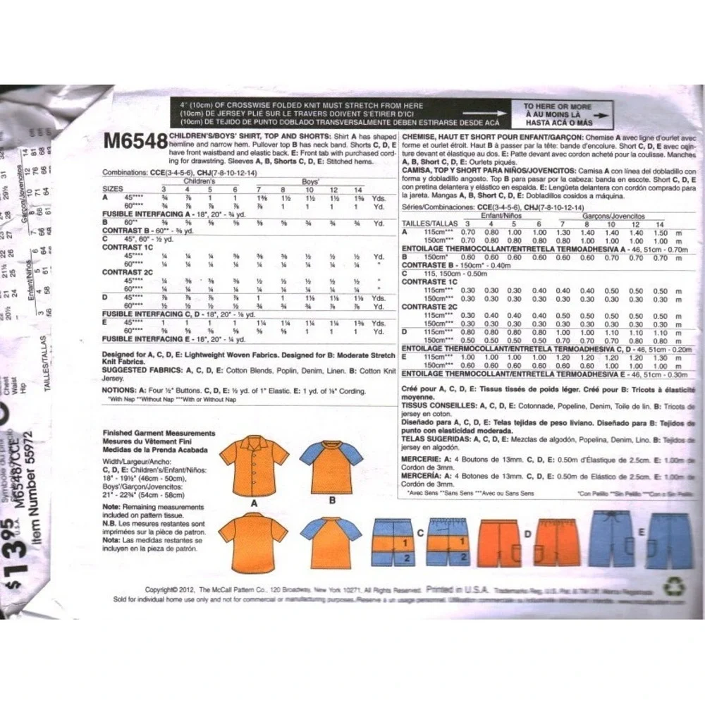 McCalls mccall m6548