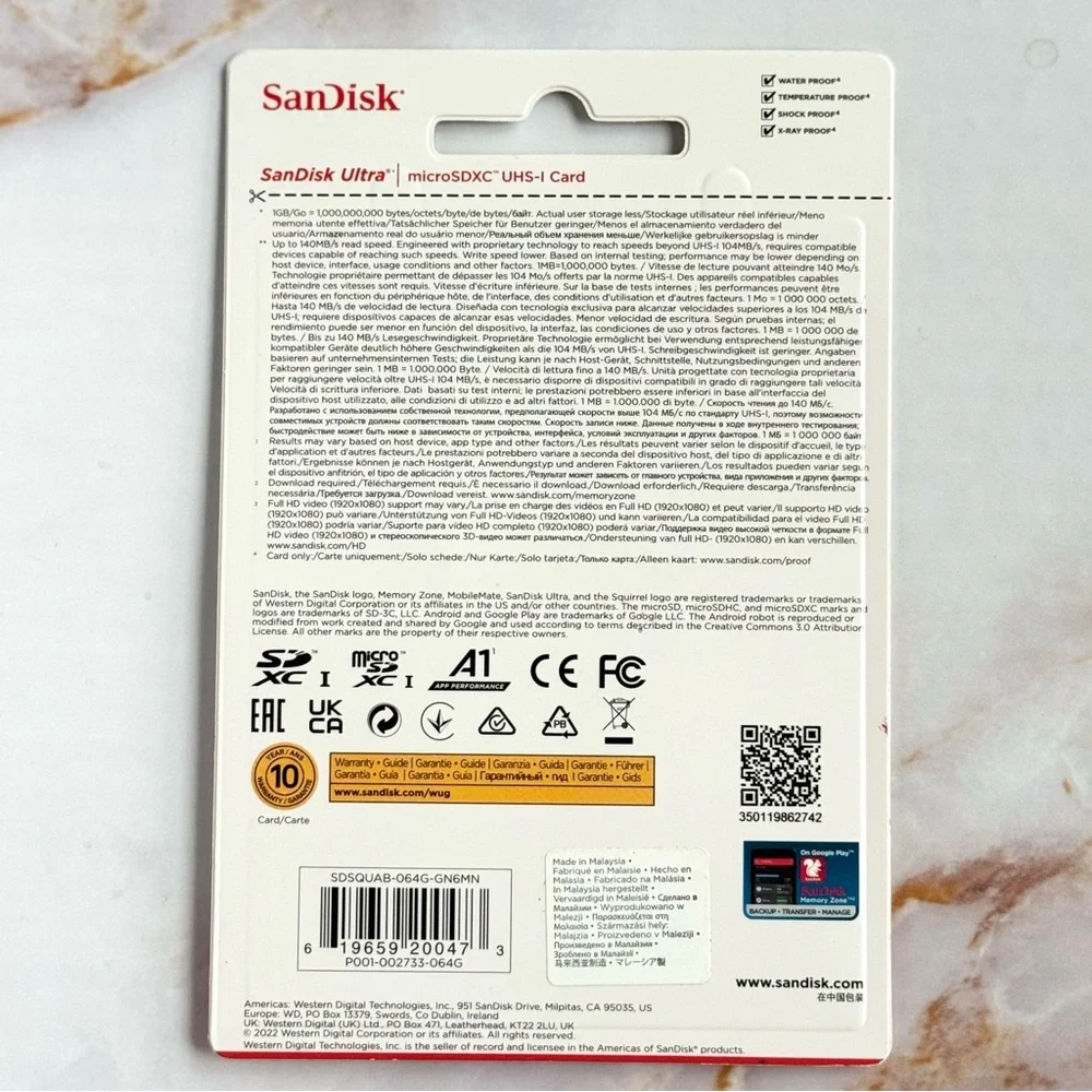 Sandisk new package