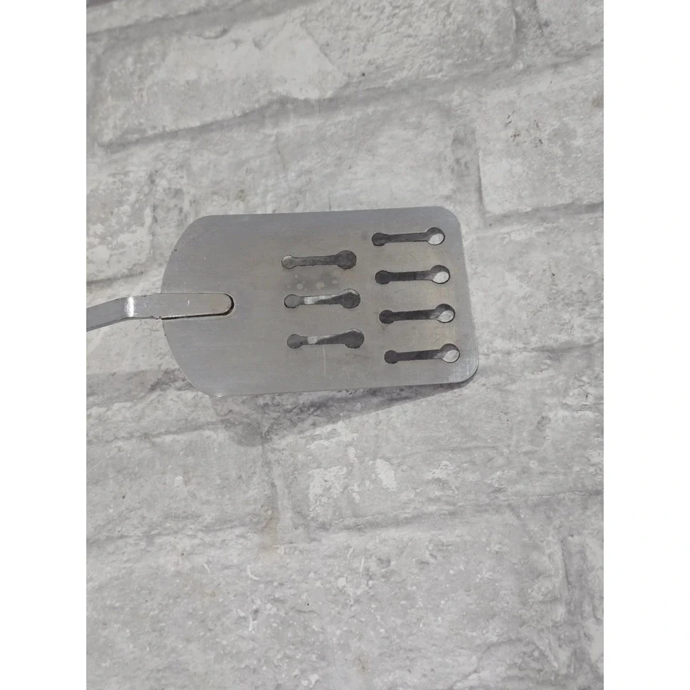 Vtg Ecko Spatula Turner Keyhole Slot‎ Utensil Black Handle  Made in USA