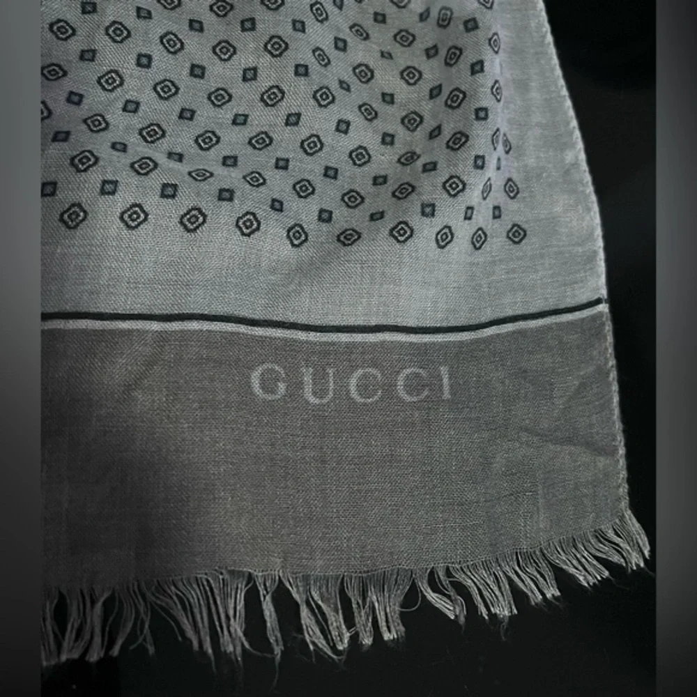 Gucci large 75”x50” vintage piece…rare cotton scarf/ wrap