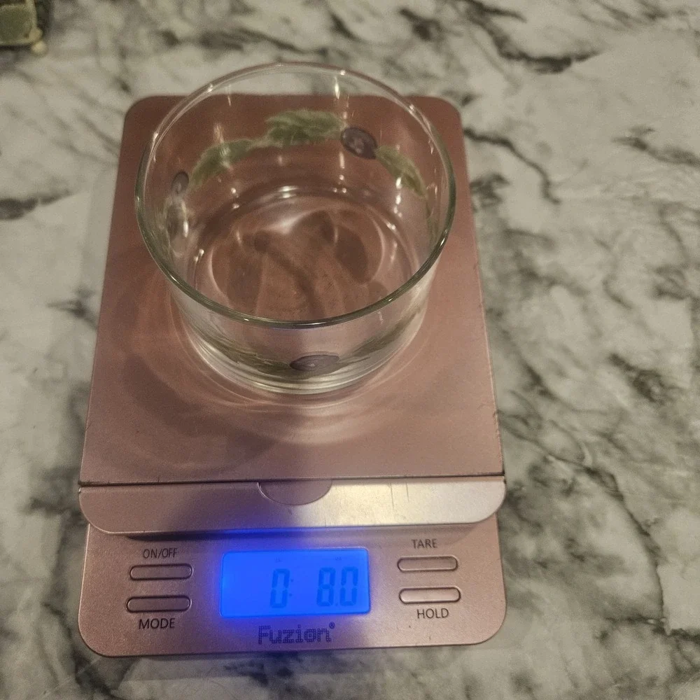 Unmarked vintage clear