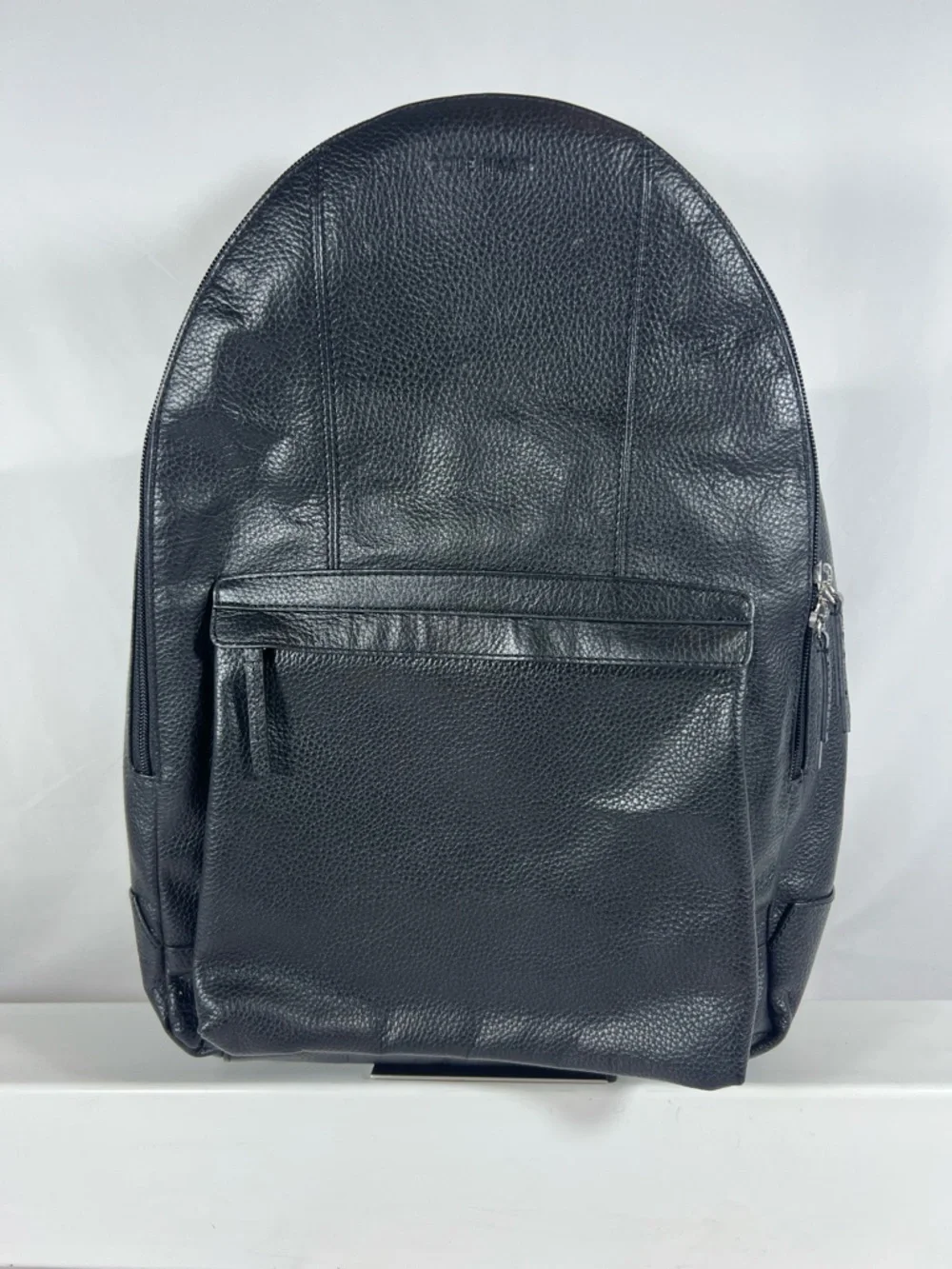 4063: Cole Haan Black Pebbled Leather Backpack