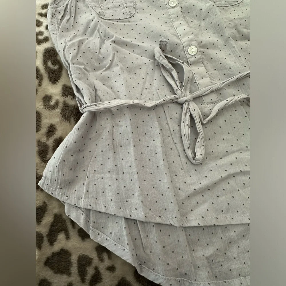 Old Navy Double Pocket Toe Waist Tank in Grey Dot Size  Small 6-7