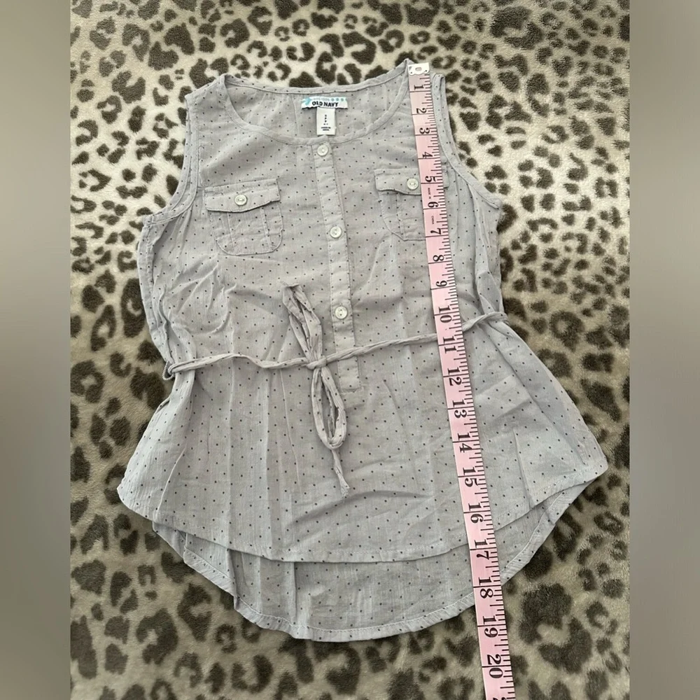 Old Navy Double Pocket Toe Waist Tank in Grey Dot Size  Small 6-7
