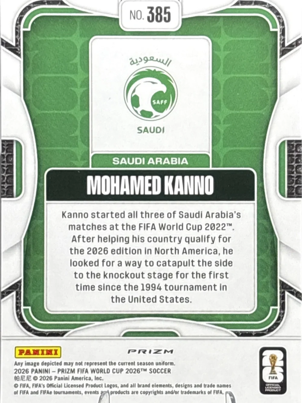 Panini prizm soccer