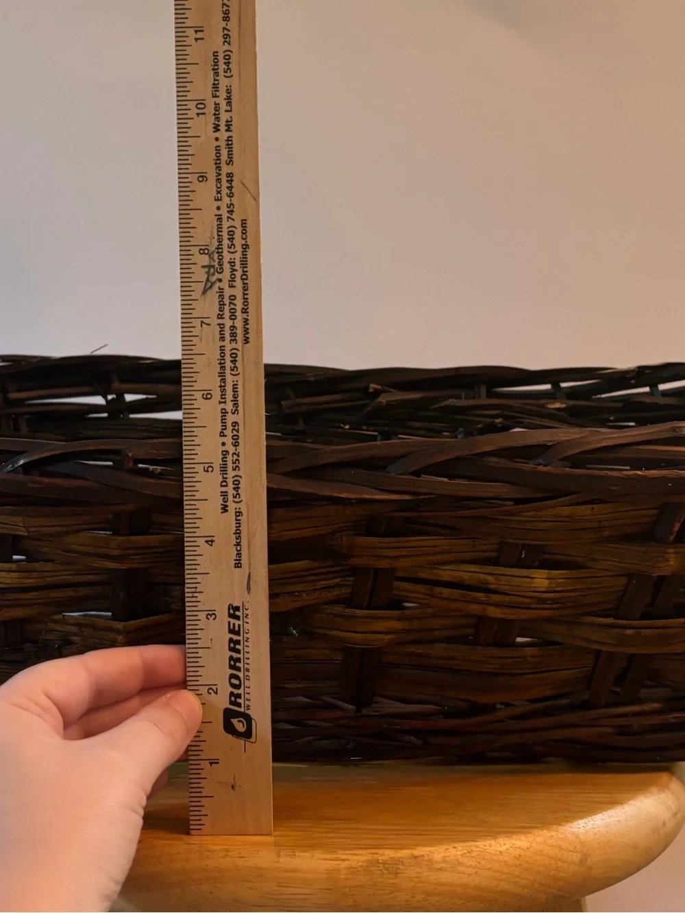 Source Unknown handwoven basket