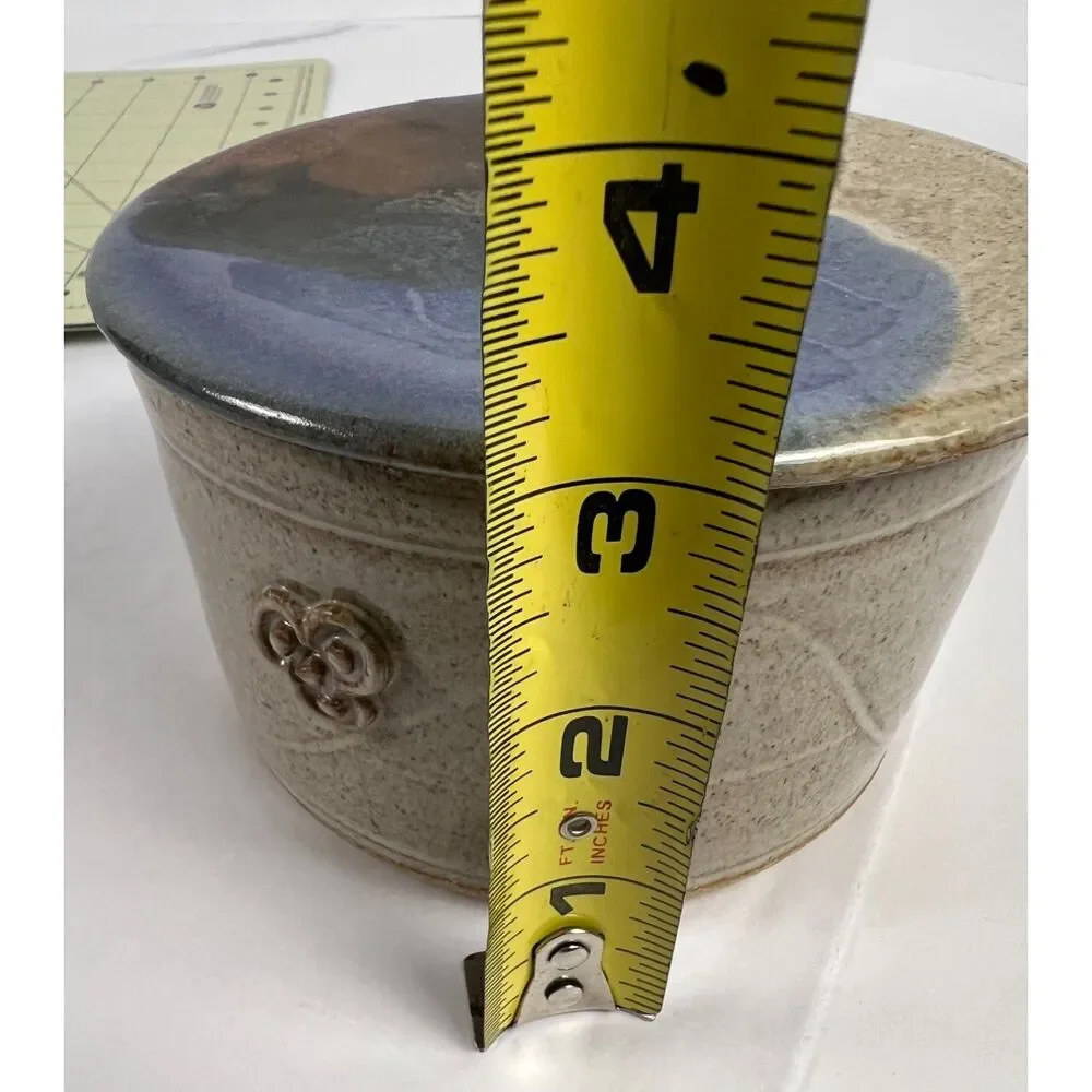 Beneta Pottery Handmade Butter Bell/Butter Crock- Celtic Triskele Motif