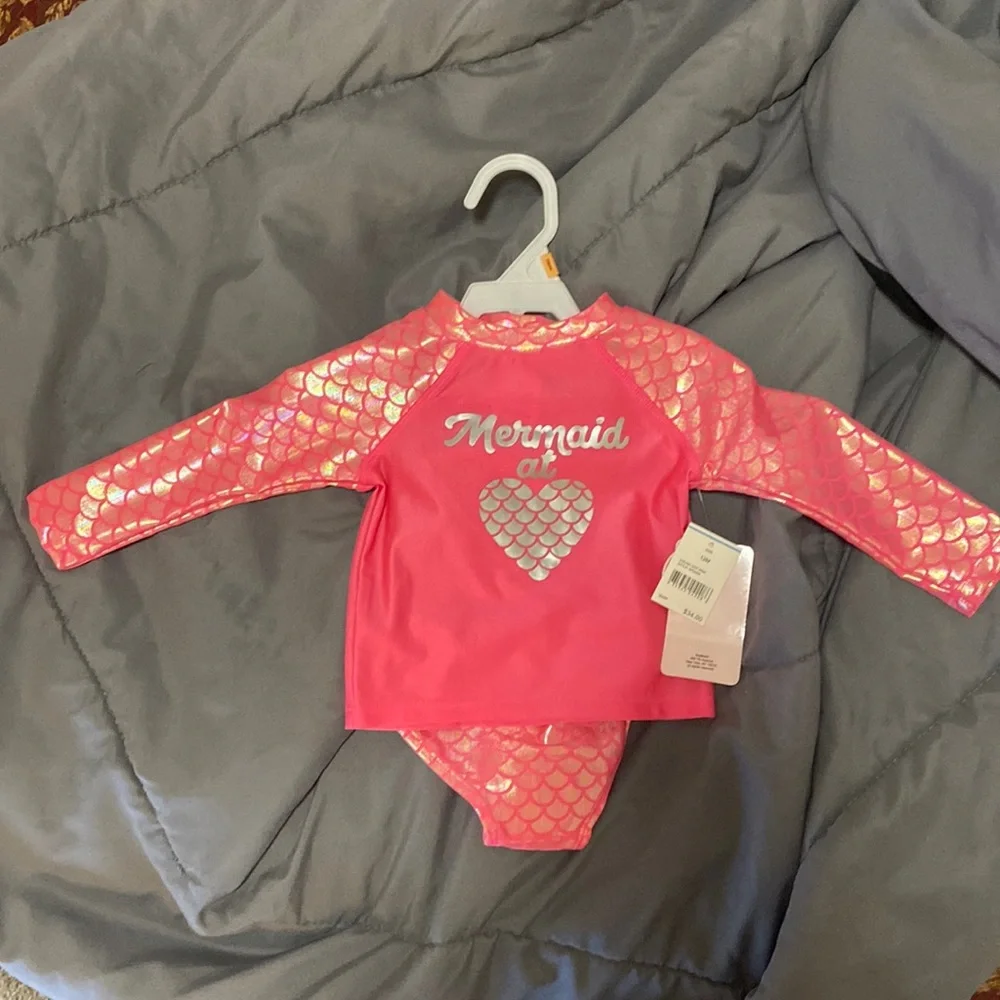 Pink 12months Bathing Suit