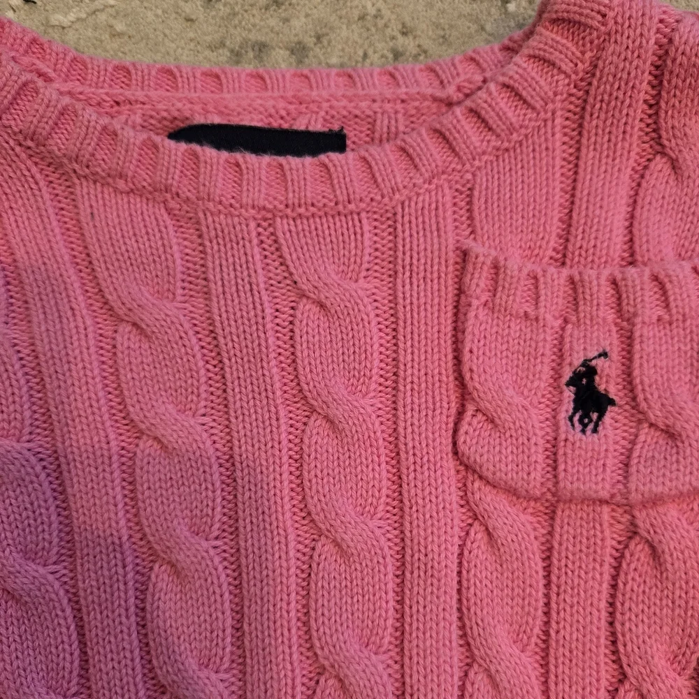 Ralph Lauren pink cable