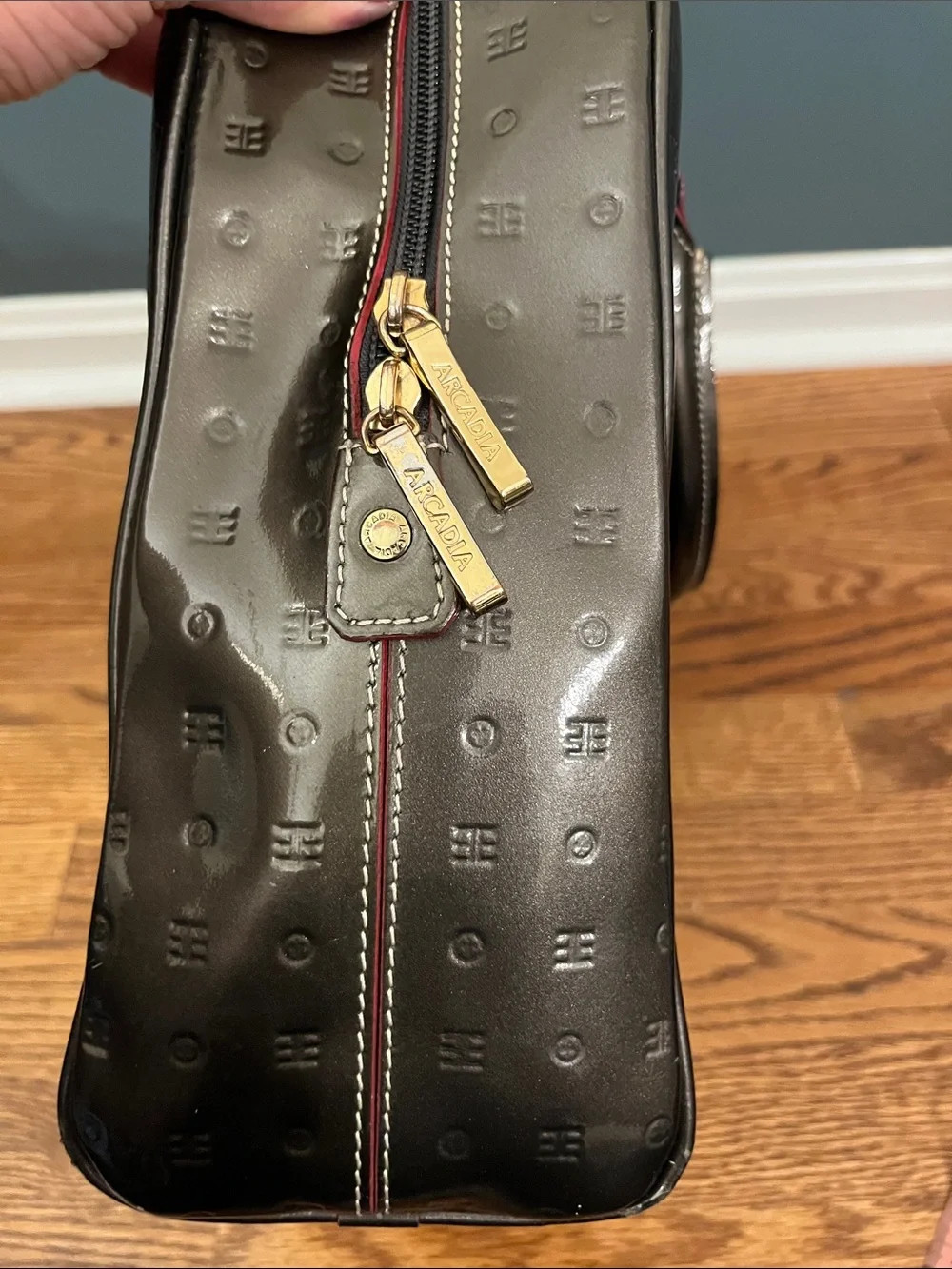 Arcadia Patent Leather Satchel