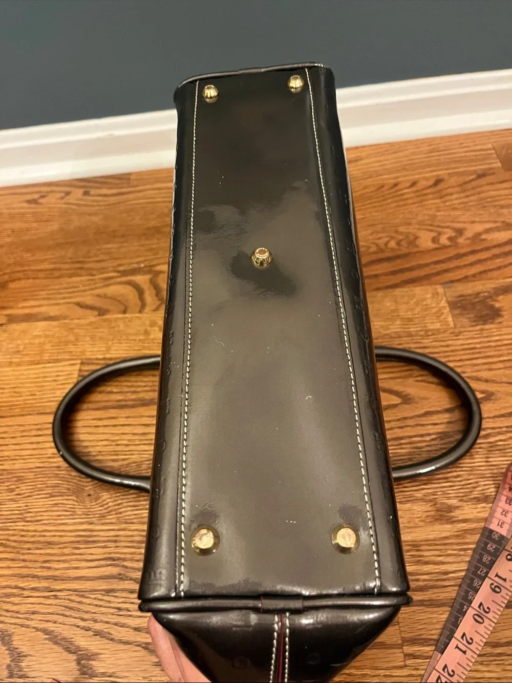 Arcadia Patent Leather Satchel