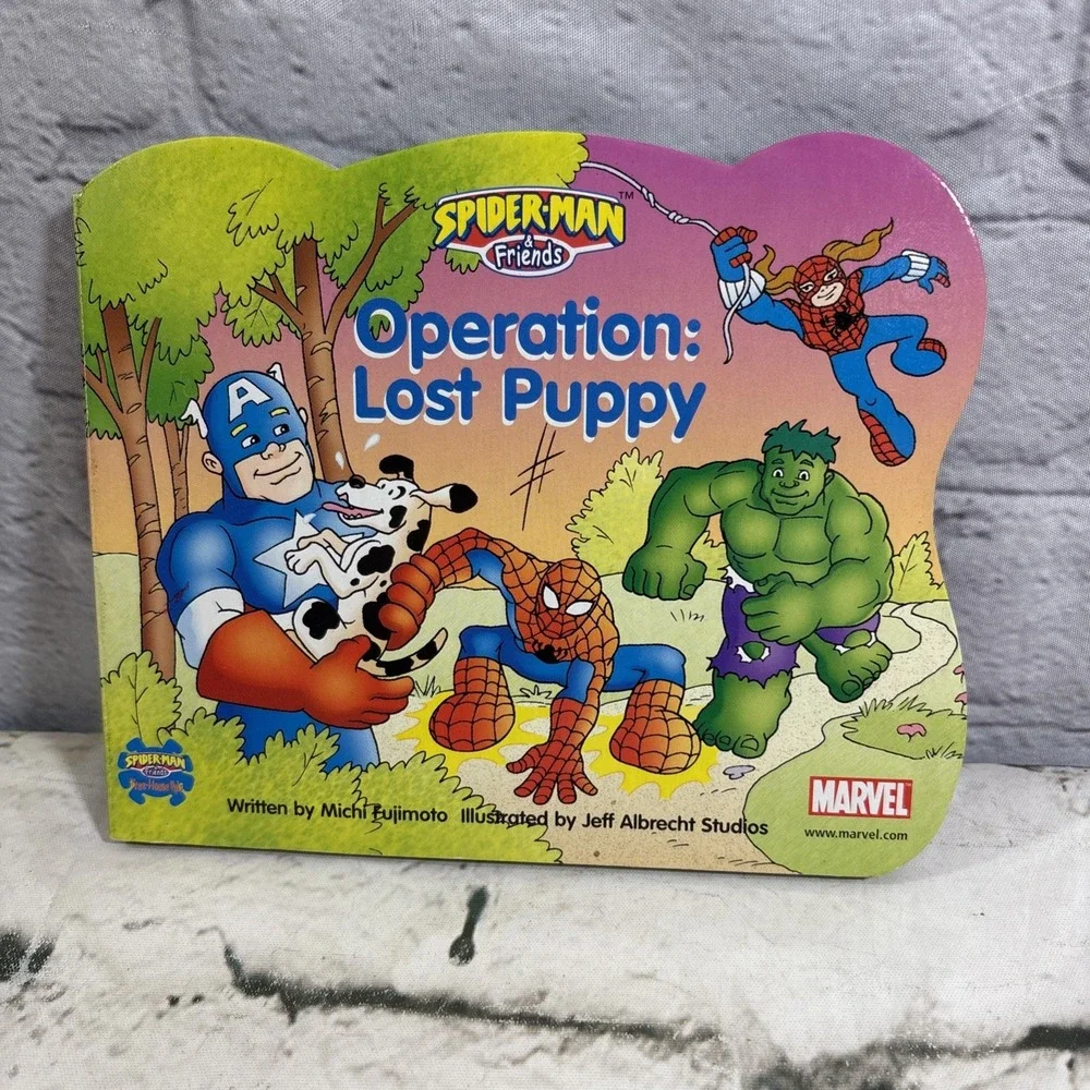 Spider-Man & Friends Operation Lost Puppy Board Book